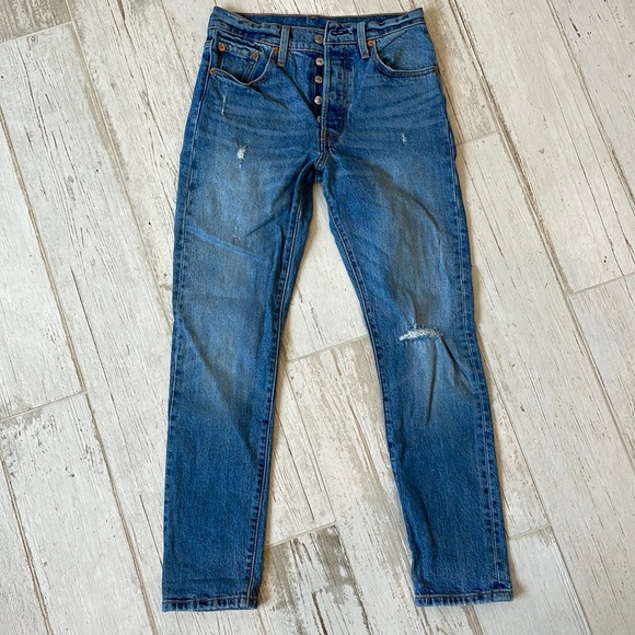 Levis 501s Levi’s 501 skinny button fly jeans - Picture 2 of 10